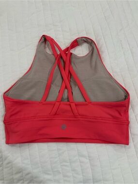 lululemon athletica Coral Pink Strappy Cross-Back Sports Bra
